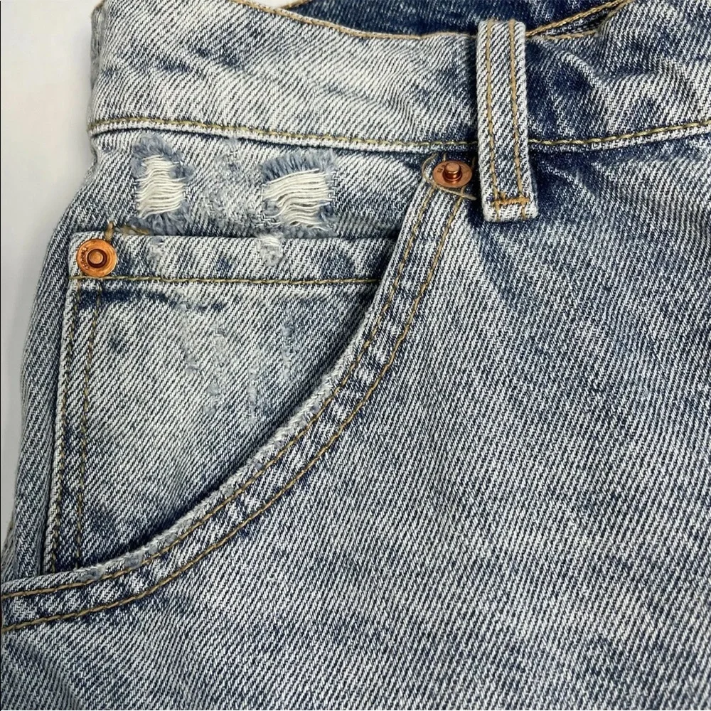 Free People Brea Cut Off Skirt Mile High Blue Women’s Size 29 NWT - Picture 8 of 14